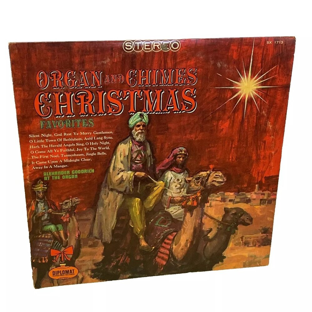 Organ And Chimes Christmas Favorites (Vinyl) Diplomat XS-1713 Good+ LP Record